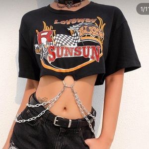 Punk Tshirt with Chains